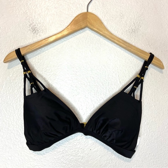 Shade & Shore Other - NWOT Shade & Shore Bikini Swimsuit Top Women’s Medium with Gold Bead Accents